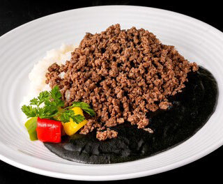 アフロ屋さんの松坂牛ミンチ黒カレー
